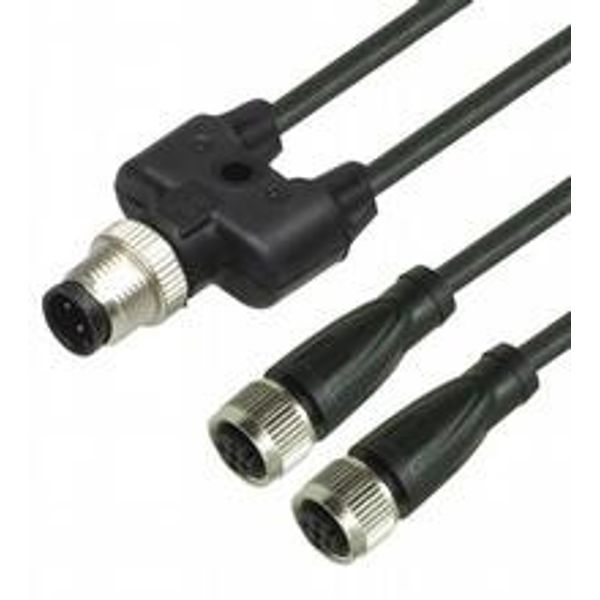 V1-G-BK0,3M-PUR-A-T-V1-G Y-Splitter image 1