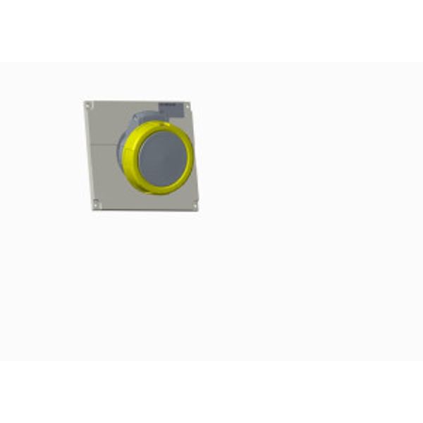 332ERAU4W Panel mounted socket image 1