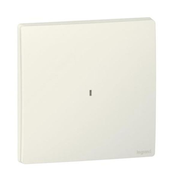 Mallia Senses - Wired light switch 1 gang without neutral - Matt White image 1