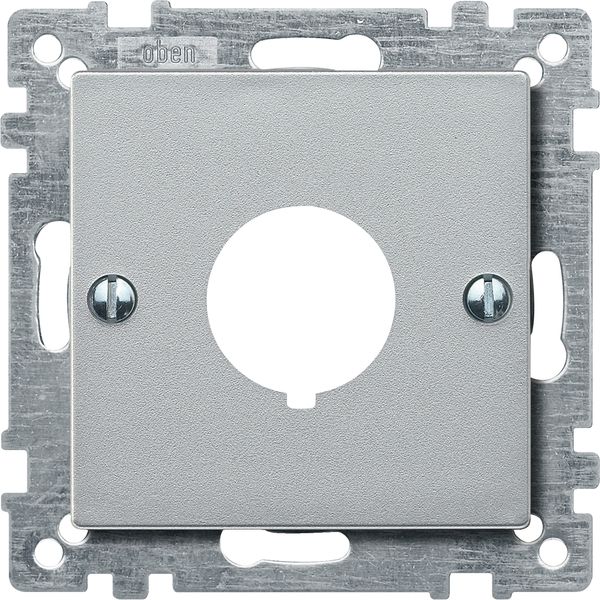Central plate for command devices, aluminium, System M image 4