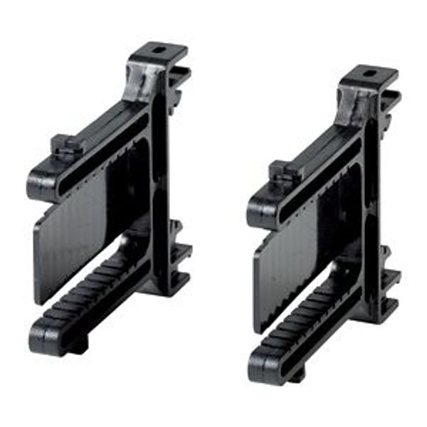 Top-hat rail adapter for hinged inspection window for the control relay's flush-mounting plates image 4