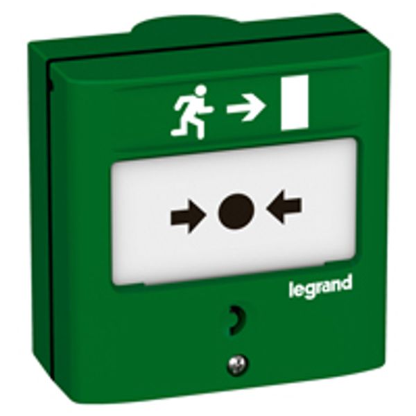 Device for emergency exit - 1 NO/NC - 5 A - 24 V= - RAL 6016 image 1