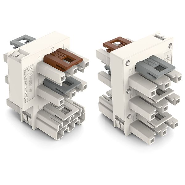 Distribution connector for switches Single-pole switch and series circ image 4