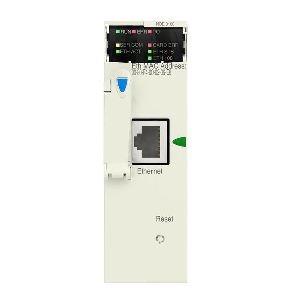 Ethernet TCP/IP network module, Modicon M340 automation platform, transparent ready class B30 server image 1