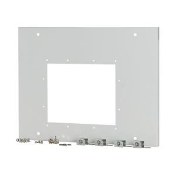 Front cover for IZMX16, fixed, HxW=550x425mm, grey image 2