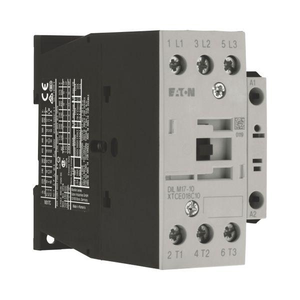 Contactor, 3 pole, 380 V 400 V 7.5 kW, 1 N/O, RDC 24: 24 - 27 V DC, DC operation, Screw terminals image 15