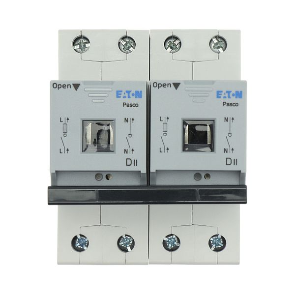 Fuse switch-disconnector, LPC, 25 A, service distribution board mounting, 2 pole, DII image 38