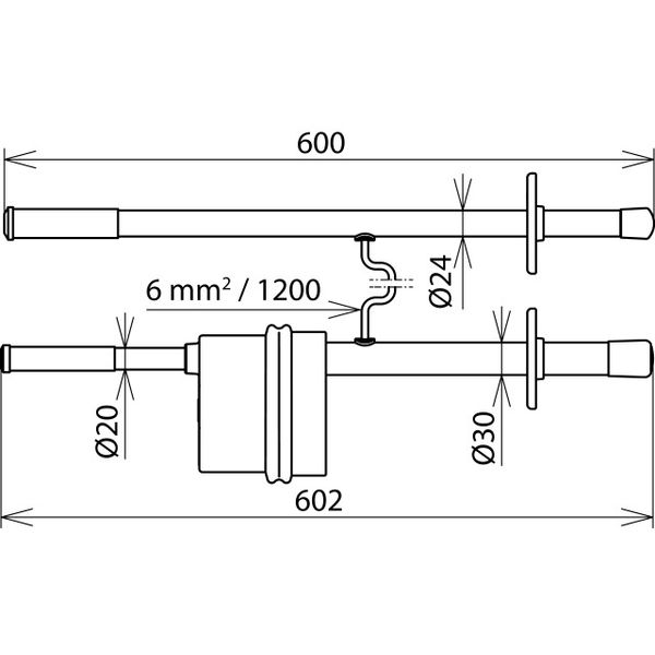 D.c. voltage detector PHE/G II with positive pole on test prod Un 1... image 2