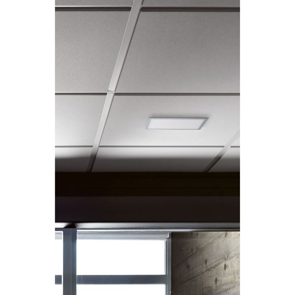 Slim flush mounting frame URA ONE - for false ceiling/dry partition - aluminium image 2