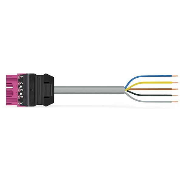 pre-assembled connecting cable Eca Plug/open-ended pink image 1