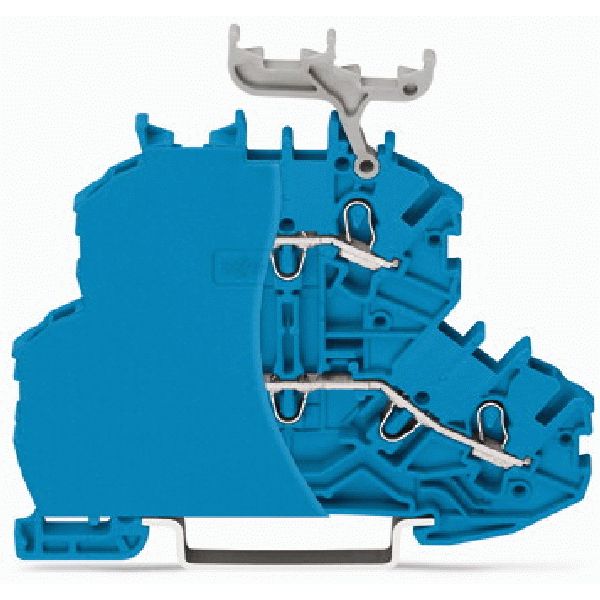 Double-deck terminal block Through/through terminal block with end pla image 3