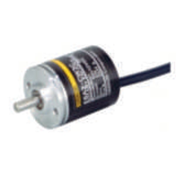 Encoder, incremental, 100ppr, 5-12 VDC, NPN voltage output, 0.5 m cabl image 1