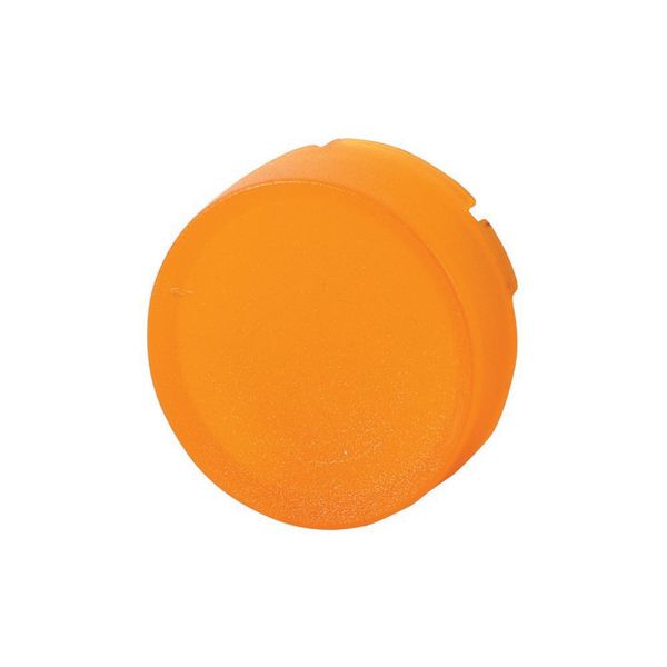 Button lens, raised, amber image 1