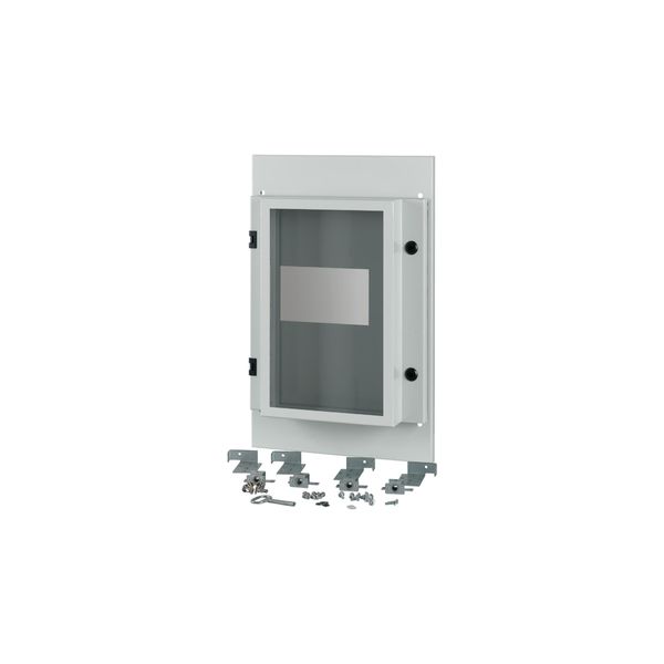 Front plate, NZM4, 4p, fixed, W=425mm, IP55, grey image 2