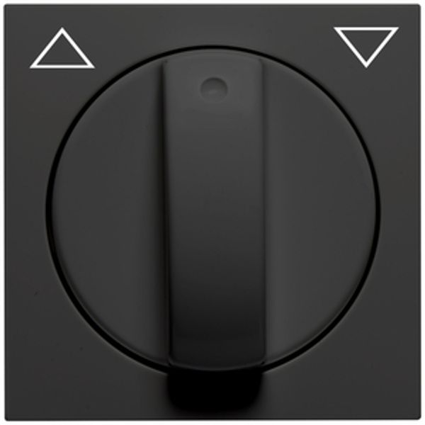 Centraalplaat BADORA met knop voorjaloezies, zwart image 1