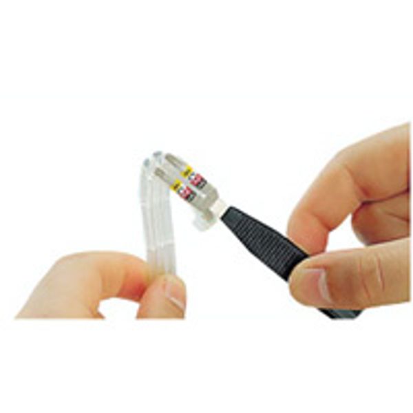 Marker holder Memocab - marking of both ends - L. 18 mm - section 4 to 16 mm² image 1