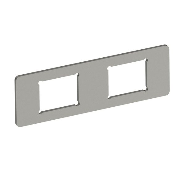 MPMT45 2C Mounting plate with 2x hole pattern Type C 77x24x1,5 image 1