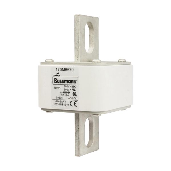 Fuse-link, high speed, 1800 A, AC 600 V, size 3, 76 x 92 x 135 mm, aR, IEC, UL image 3