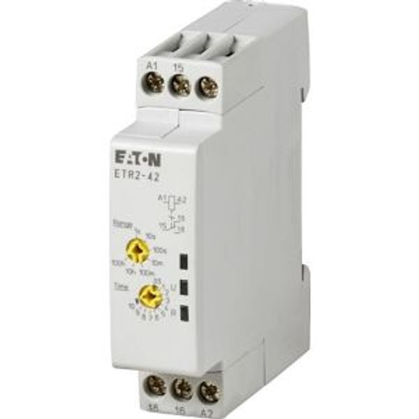 Timing relay, 0.05s-100h, 24-240VAC 50/60Hz, 24-48VDC, 1W, flashing image 4