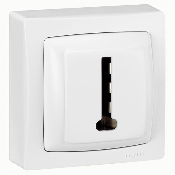 086022 8-contact telephone socket Complete surface-mounted switchgear - white image 1