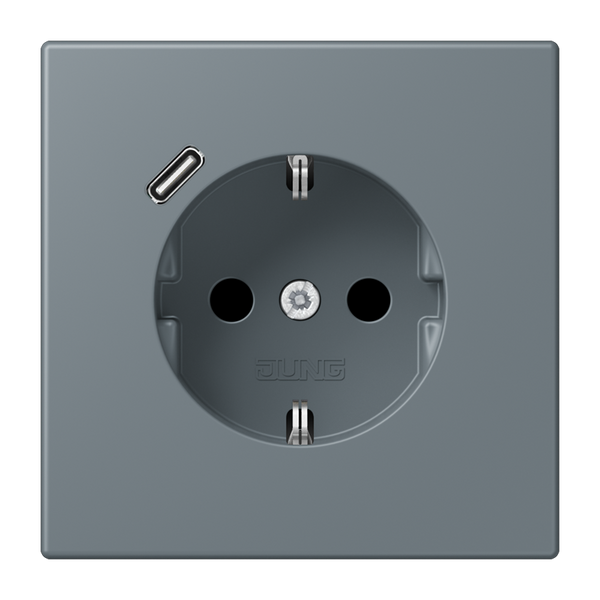 SCHUKO socket with USB type C LC4320H LC1520-18C251 image 1