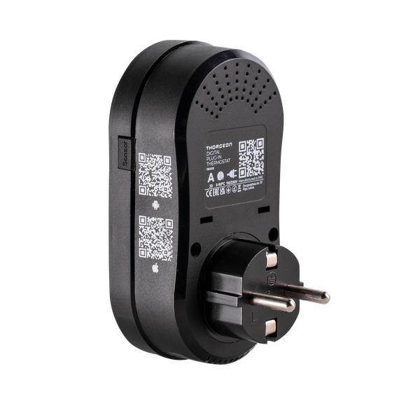 Digital Wi-Fi Plug-In Thermostat Black THORGEON image 3