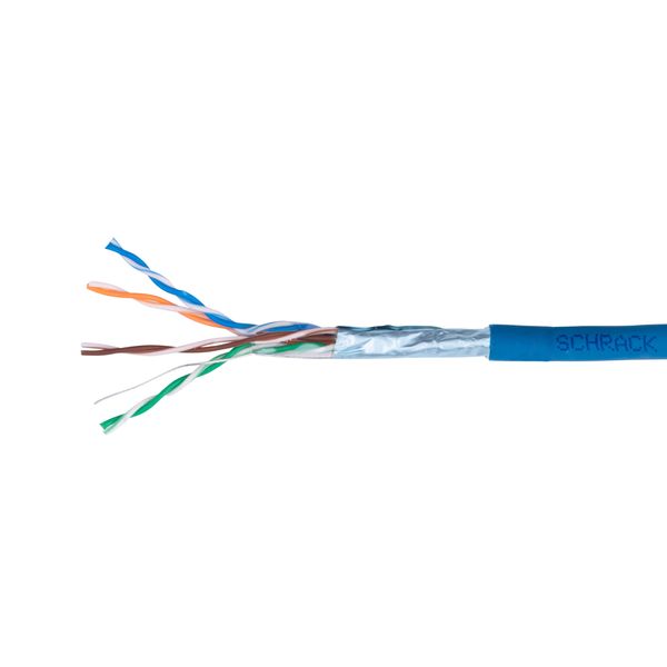 F/UTP Cable Cat.5e, 4x2xAWG24/1, LS0H, Eca, blue, Box 305m image 1