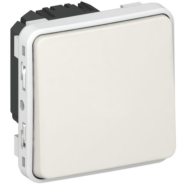 Switch Plexo IP 55 - 2-way - 10 AX - 250 V~  - modular - white image 1