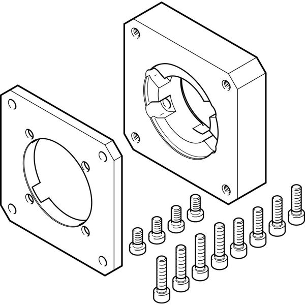 EAMF-A-80A-120G Motor flange image 1