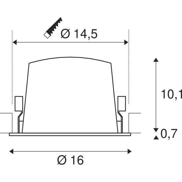 NUMINOS XL DL 37,4W 3600lm 4000K 40ø 1050mA LED black image 2