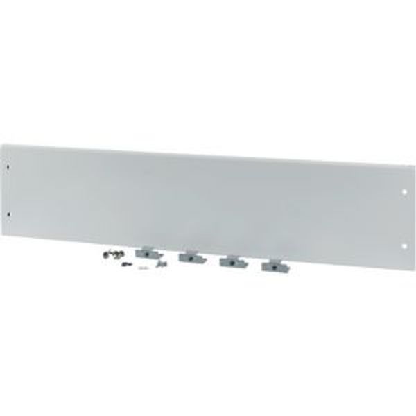 Section wide cover, closed, HxW=250x1200mm, IP55, grey image 2