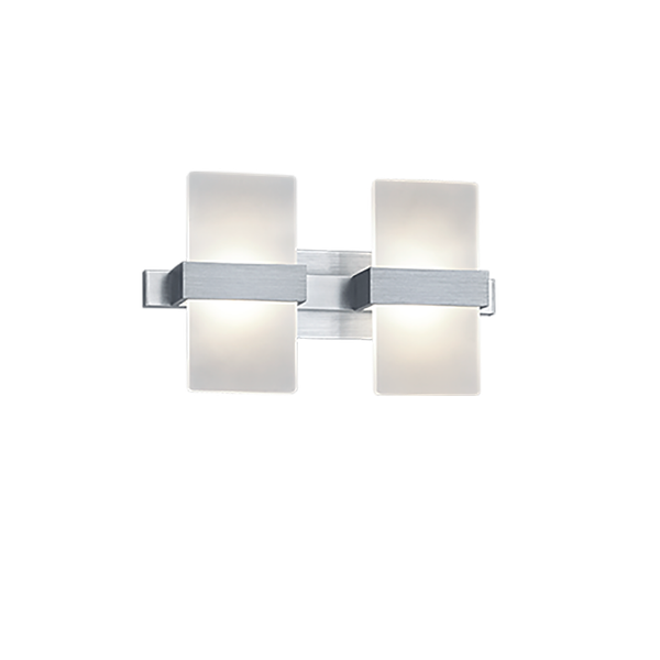 Platon LED wall lamp 2-pc brushed aluminium image 1