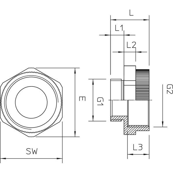 107 E M 16-20 PA Extension M - M M16-M20 image 2