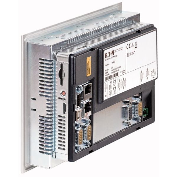 Single touch display, 5.7-inch display, 24 VDC, 640 x 480 px, 2x Ethernet, 1x RS232, 1x RS485, 1x CAN, 1x DP, PLC function can be fitted by user image 9