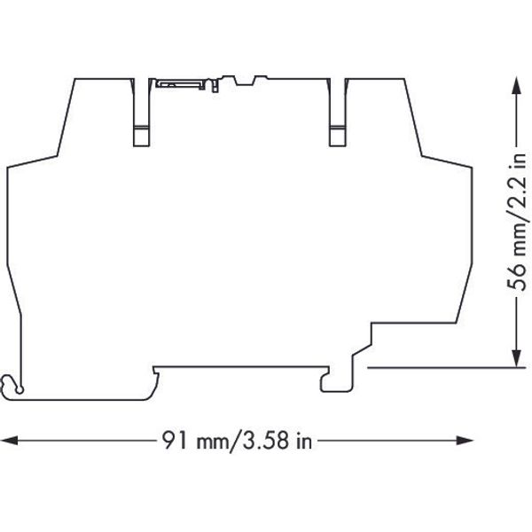 Relay module Nominal input voltage: 48 VDC 1 changeover contact gray image 1