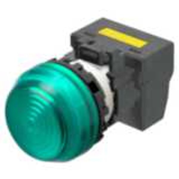 M22N Indicator, Plastic semi-spherical, Green, Green, 220/230/240 V AC image 3
