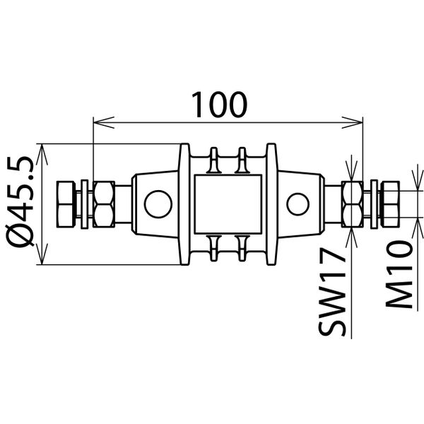 Isolating spark gap for Ex area with threaded screws M10 image 2