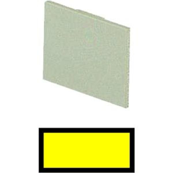 Insert label, yellow, blank image 2