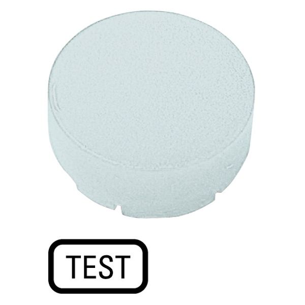 Button lens, raised white, TEST image 1