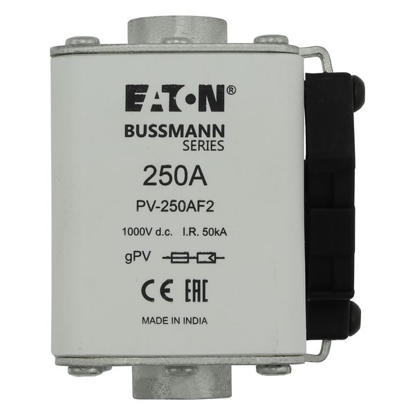 Fuse-link, high speed, 250 A, DC 1000 V, size 2, 61 x 77 x 91 mm, gPV, IEC, UL, single indicator image 11