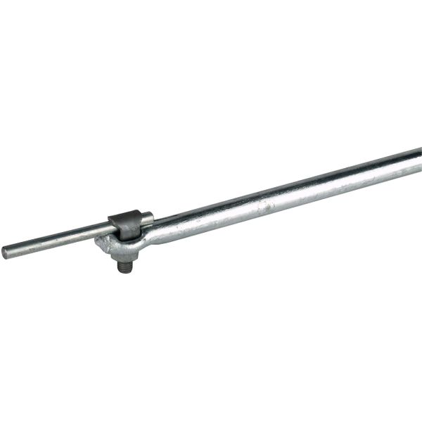 Air-termination rod D 16mm L 1000mm St/tZn with locking screw     - KI image 1