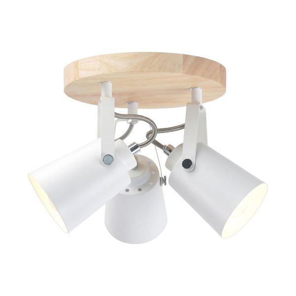 Dera Round Ceiling light 3xE14 Natural Wood image 1