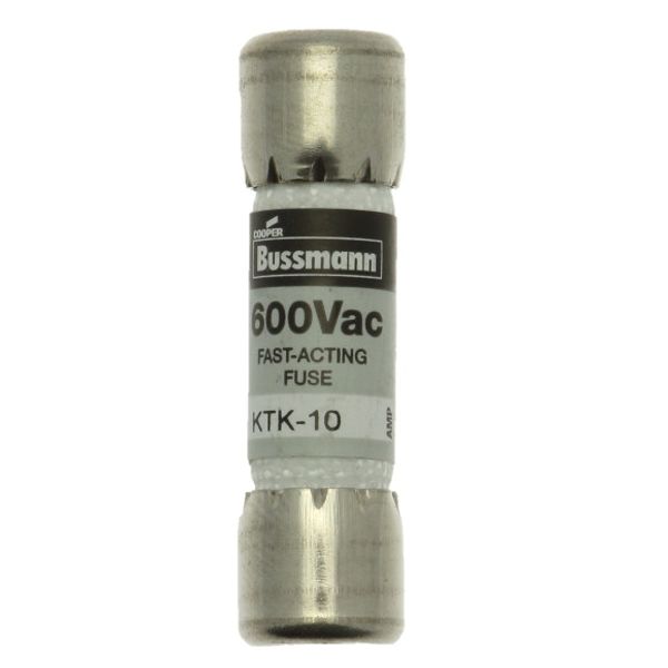 Fuse-link, low voltage, 10 A, AC 600 V, 10 x 38 mm, supplemental, UL, CSA, fast-acting image 2