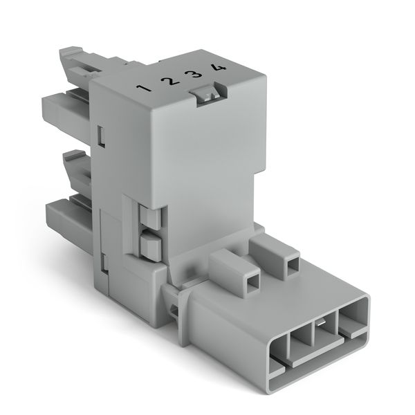 h-distribution connector 4-pole Cod. B gray image 1