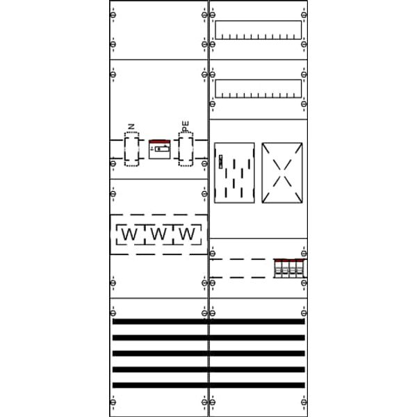 KA4620 Measurement and metering transformer board, Field width: 2, Rows: 0, 1050 mm x 500 mm x 160 mm, IP2XC image 6