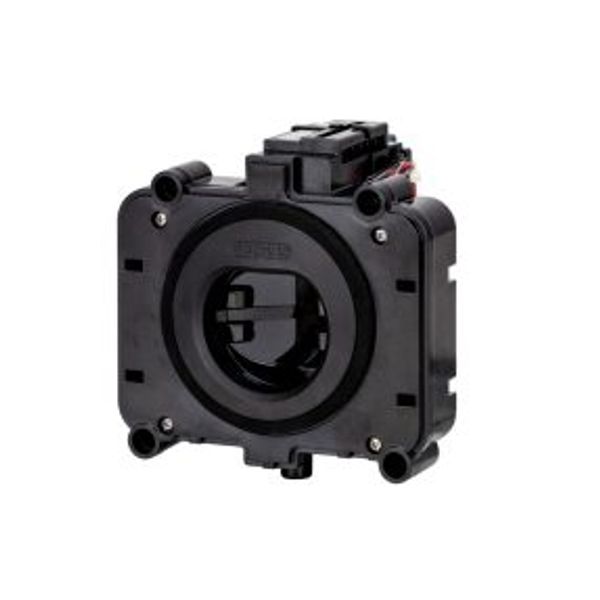 EV CHARGING SOCKET - FLUSH-MOUNTING - SIDE CONNECTION - WITH SHUTTER AND LIGHT SYSTEM - TYPE 2 - 1 POLE - 32 A - 7.4 kW - WITH COVER LOCK - IP55 image 1