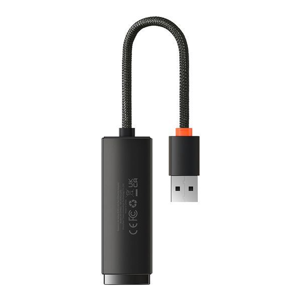Ethernet Adapter USB A to RJ45 100Mbps, Black image 6