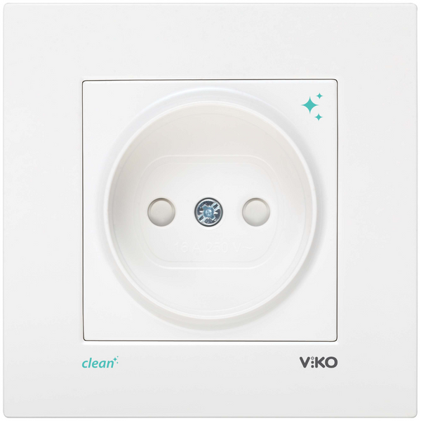 Karre Clean White Socket Child Protection image 1