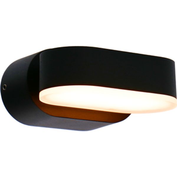 Outdoor Light with Light Source - wall light Madrid - 6W 260lm 2700K IP54  - Black image 1
