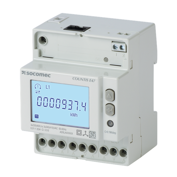 Active-energy meter COUNTIS E47 via CT pulse+Ethernet image 1